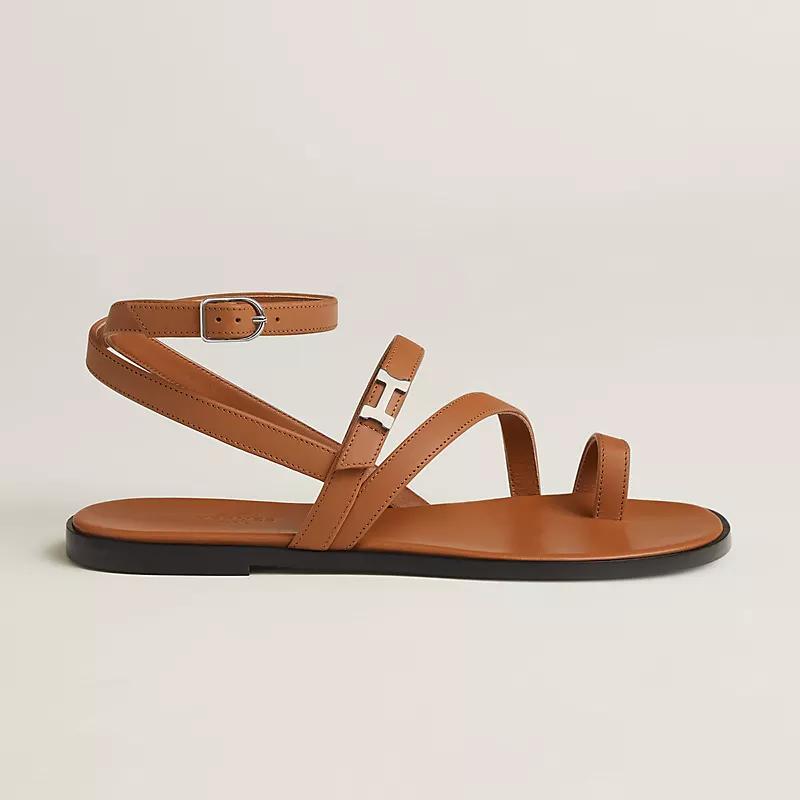 Giày Hermes Harmonie Sandal Nữ Nâu